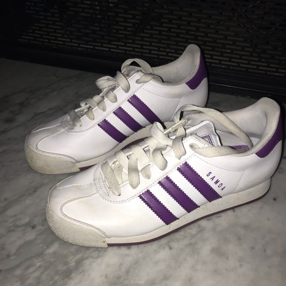Adidas Samoa white and purple